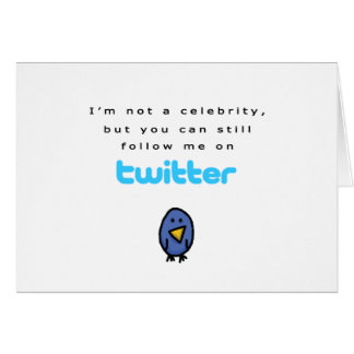 Jag förmiddagen inte en kändis… följer mig på hälsningskort
