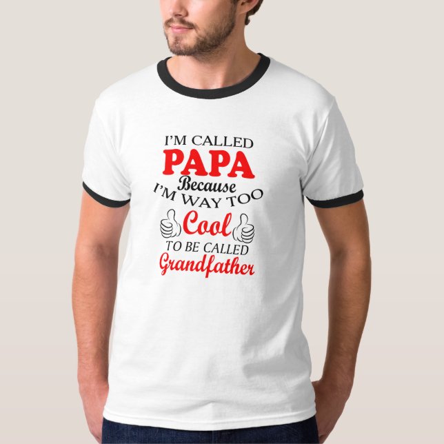 Jag förmiddagen kallade Pappa Skjorta T Shirt (Framsida)