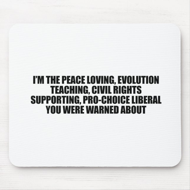 Jag förmiddagen liberalen dig varnades omkring musmatta (Framsidan)