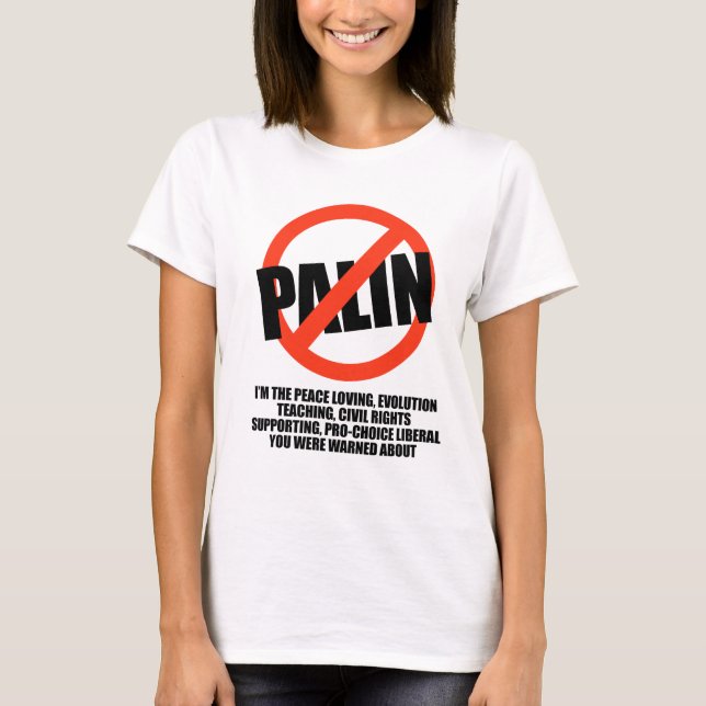 Jag förmiddagen liberalen dig varnades omkring t-shirt (Framsida)