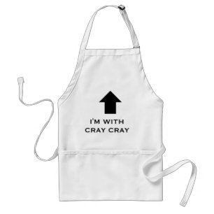 Jag förmiddagen MED CRAY-CRAY, förkläde, cray c Förkläde