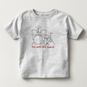 Jag förmiddagen med musikbandT-tröjasvarten T-shirt