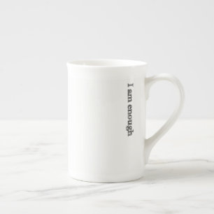 Jag förmiddagen nog rånar benporslin mugg