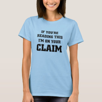 Jag förmiddagen på ditt guld fordrar roligt guld tee