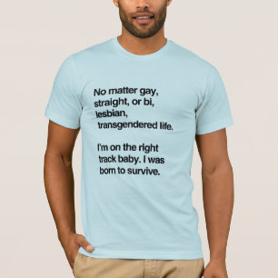 Jag förmiddagen på höger spårar bebiset t-shirt