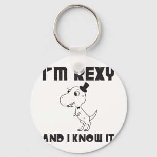 Jag förmiddagen Rexy och jag vet den Nyckelring