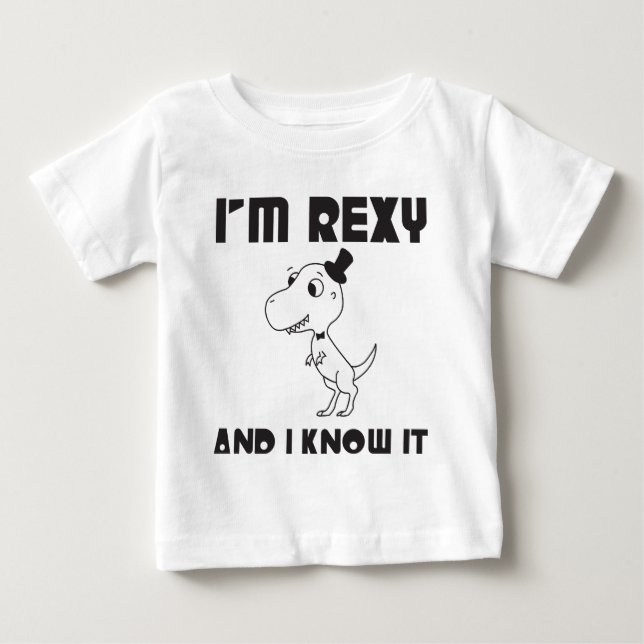 Jag förmiddagen Rexy och jag vet den T Shirt (Framsida)