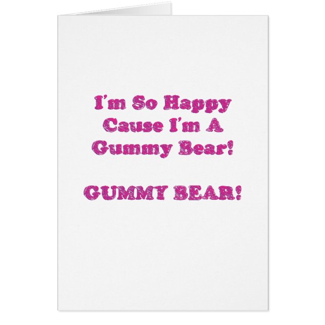 Jag förmiddagen så lycklig orsakar I-förmiddagen Hälsningskort (Framsidan)