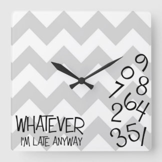 Jag förmiddagen sent tar tid på på något sätt fyrkantig klocka