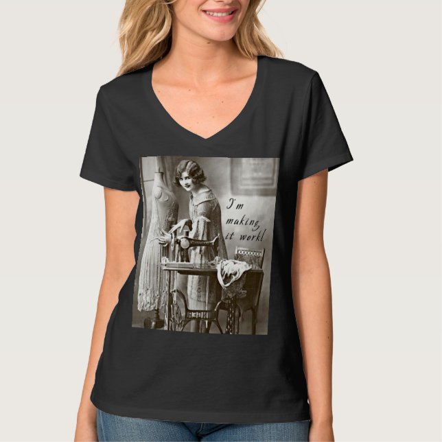 Jag förmiddagen skapar den arbete tee shirt (Framsida)