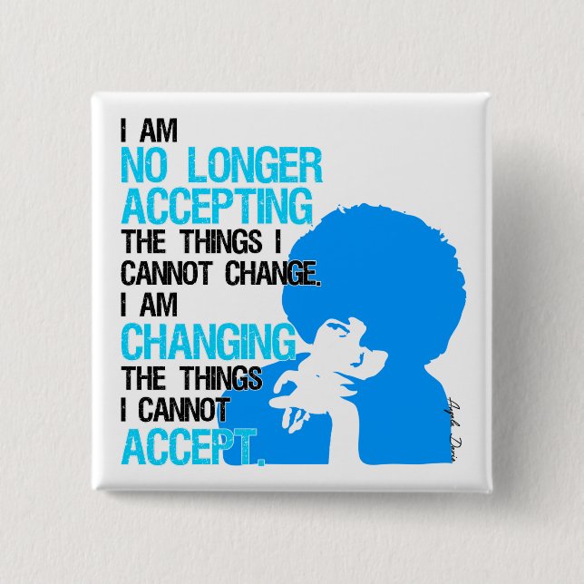 Jag förmiddagen som ändrar saker, kvadrerar knapp (Framsida)