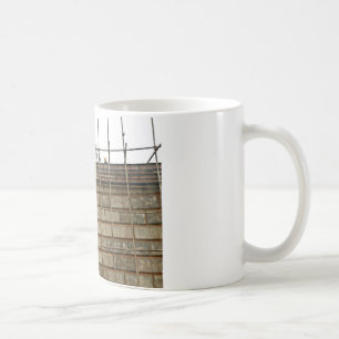 Jag förmiddagen som gör ett underbart arbete och kaffemugg