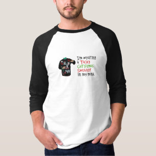 Jag förmiddagen som ha på sig en tacky jultröja t-shirt
