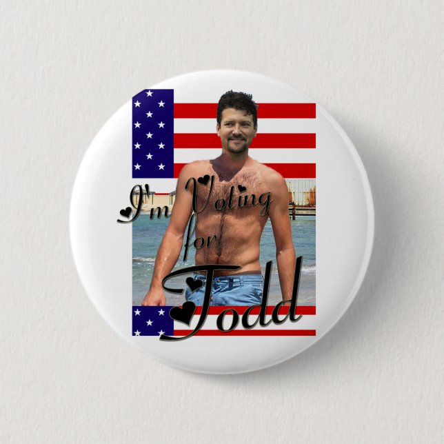 Jag förmiddagen som röstar för Todd, knäppas Knapp (Framsida)