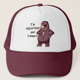 Jag förmiddagen SQUATCHY OCH JAG VET DEN - den Truckerkeps