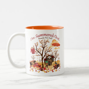 Jag förmiddagen Summered ut ordnar till för Två-Tonad Mugg
