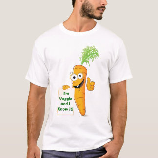 Jag förmiddagVeggie och jag vet den! MorotT-tröja T-shirt