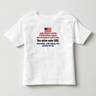 Jag förpliktar trohet till flagga tee shirt