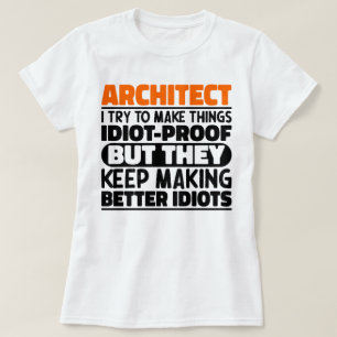 Jag försöker göra Sak Idiot Roliga meningar T Shirt