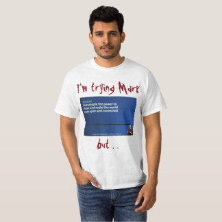 Jag försöker Mark Shirt med RoseWrites Tröja