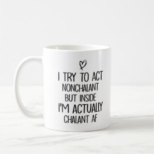 Jag försöker spela Nonchalant, men jag är i själva Kaffemugg