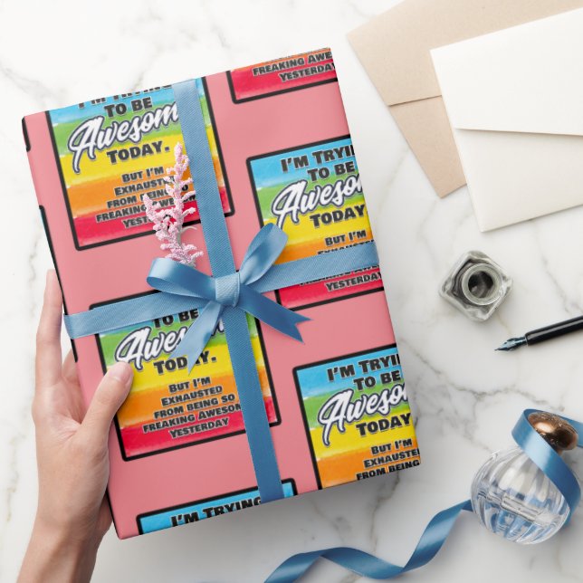 Jag försöker vara Fantastisk i dag Presentpapper (Gifting)