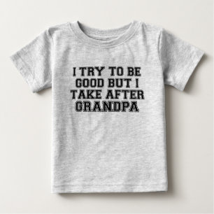 Jag försöker vara snäll men jag liknar Farfar T Shirt
