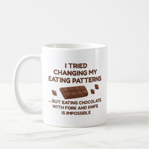 Jag försökte byta mat på Mönster. Kaffemugg