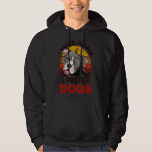Jag försökte få folk att jag föredrar Hundar Hunda Hoodie