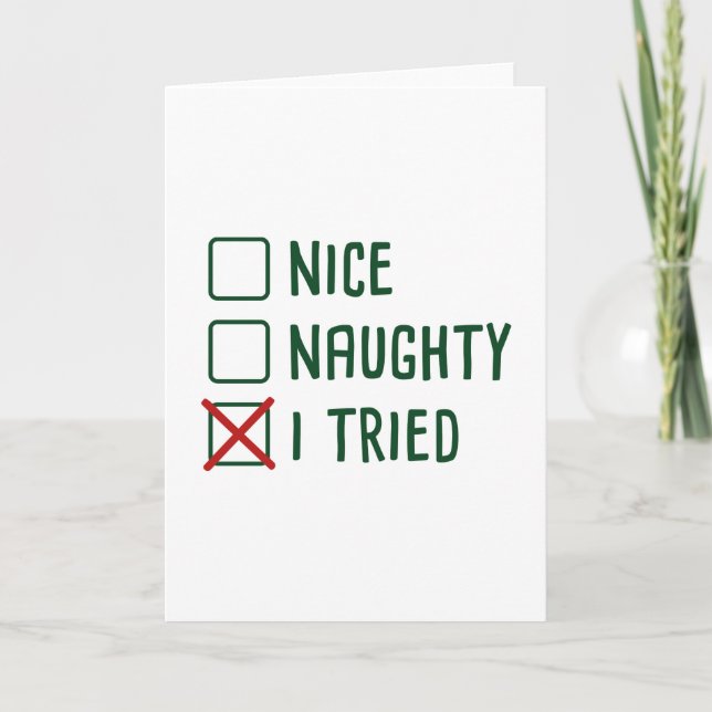 Jag försökte helgkort (Framsida)