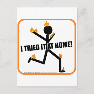 Jag försökte hemma! vykort