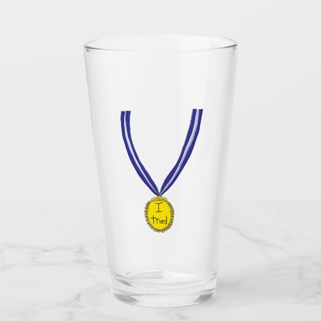 Jag Försökte Medalj Glaskopp (Framsida)