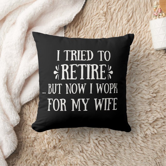 Jag försökte pensionera Funny Pension Gifts för ma Kudde (Filt)