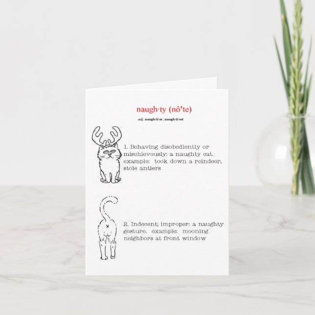 Jag försökte vara bra notecard storlek helgkort (Framsida)