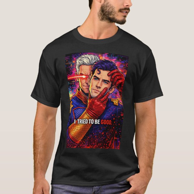 Jag Försökte Vara Bra T-Shirt – Dark Hero Reality (Framsida)
