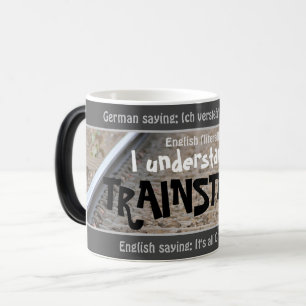 Jag förstår bara praktik - fånig tyska! magisk mugg