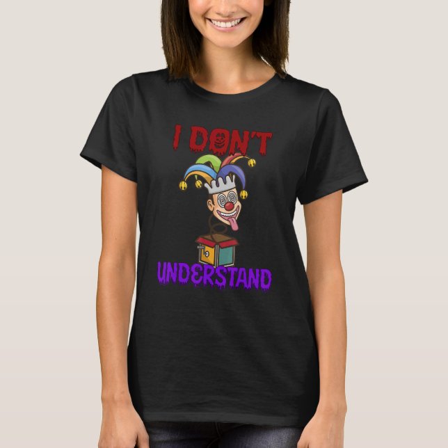 Jag förstår inte att säga Humor T Shirt (Framsida)