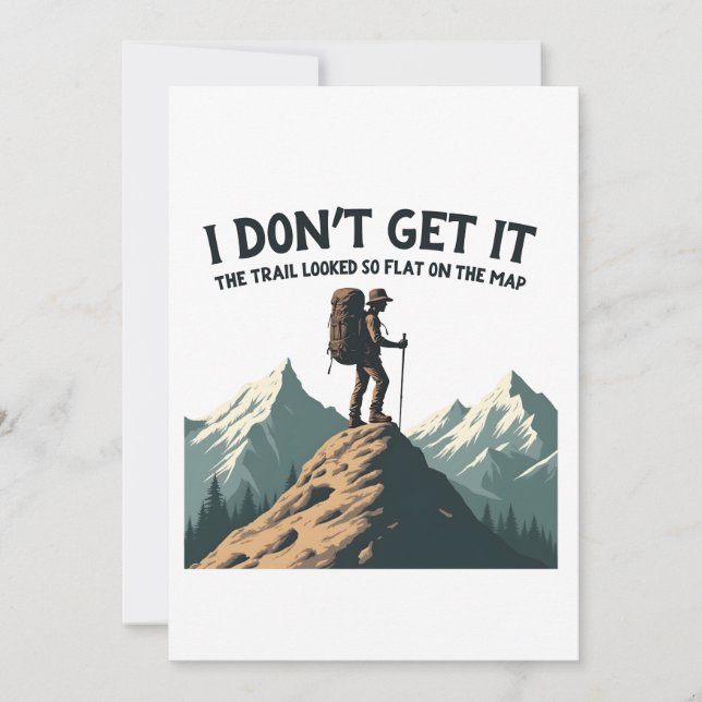 Jag förstår inte att spåret var så platt inbjudningar (Framsida)