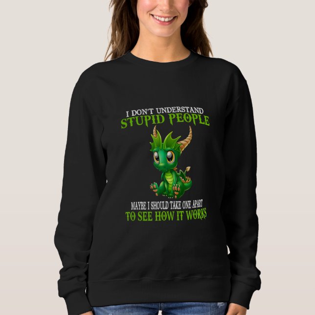 Jag förstår inte stela människor, Cute Dragons T Shirt (Framsida)