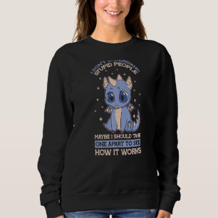 Jag förstår inte Stupid People Cute Kawai Dragon T Shirt