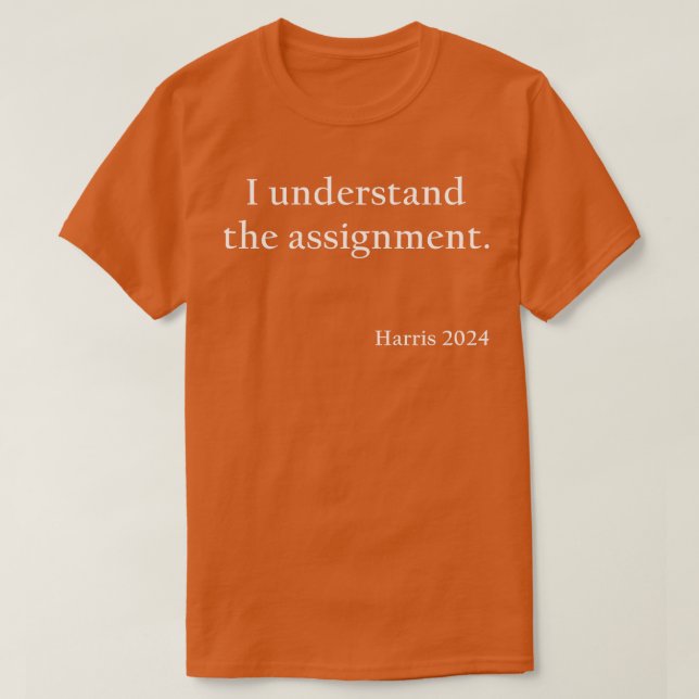 Jag förstår uppdraget för 2024 Mugg T Shirt (Design framsida)
