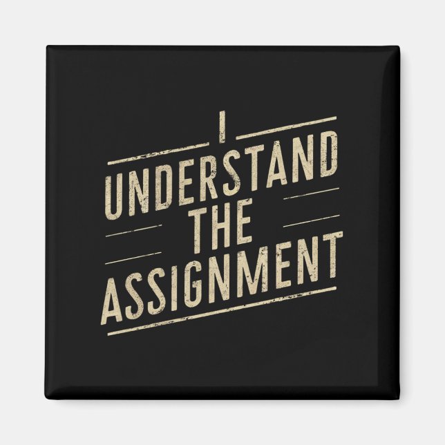 Jag förstår uppdraget "Vote Kamala's 2024" Magnet (Framsidan)