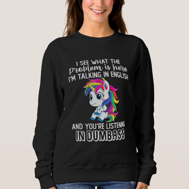 Jag förstår vad problemet är här jag talar på enge t shirt (Framsida)
