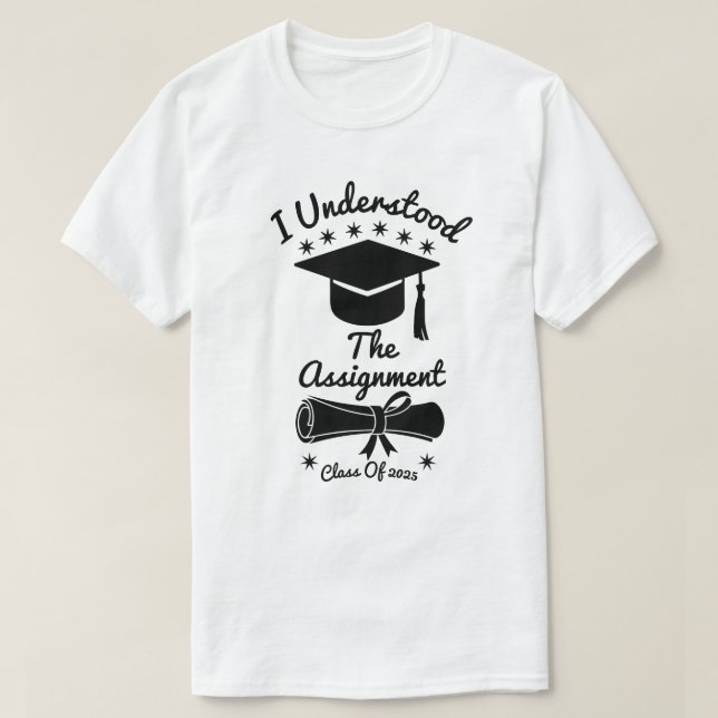 Jag förstod uppdraget t shirt (Design framsida)