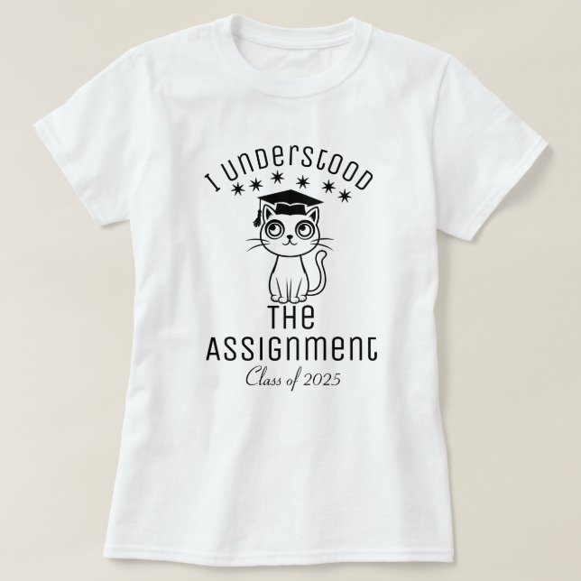 Jag förstod uppdraget t shirt (Design framsida)