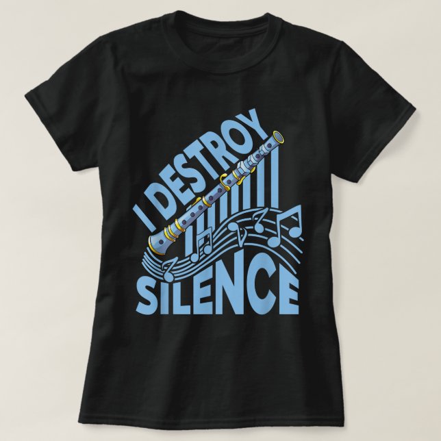Jag förstör Silence - Choir, Marching Band och Cla T Shirt (Design framsida)