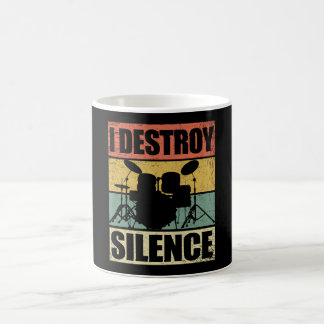 Jag förstör tystnad| Drummer Drummer Gift Kaffemugg