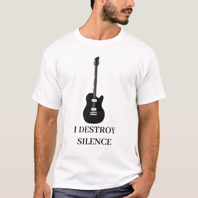 Jag förstör tystnad Guitar Guitarist Manar Women G T Shirt (Framsida)