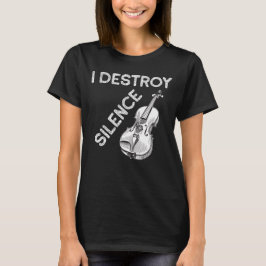 Jag förstör tystnad, Music Älskare T Shirt