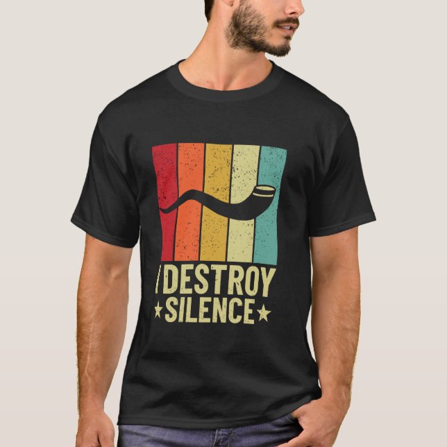 Jag förstör tystnad - Rosh Hashanah-design T Shirt (Framsida)
